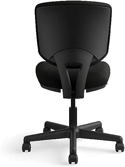 Volt Series Task Chair with Synchro-Tilt, Black Leather