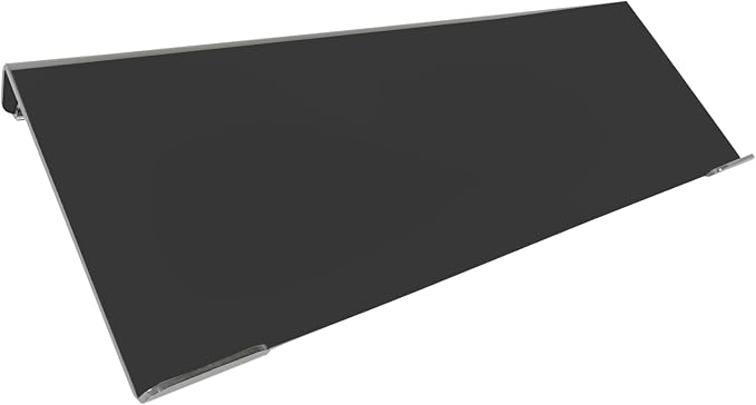 Acrylic Tilted Computer Keyboard Stand for Desk 16.9"x 5.7"-Black | Keyboard Riser with Silicone Anti-Slip Strip Ergonomic Tilted Lift for Comfortable Typing for Office, Home, and School