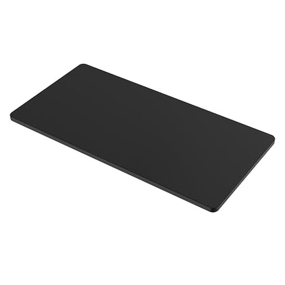 SANODESK Universal Tabletop 55"x28"x1" Thickness One-Piece Table Top Rectangular Particle Board for Standing Desk and Home Office Countertop DIY,Black Desk Top
