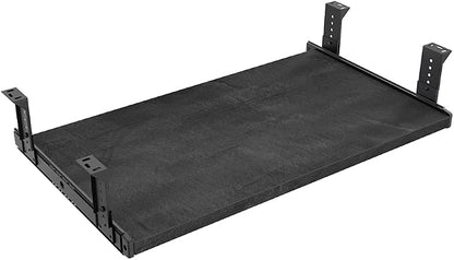 FRMSAET Furniture Accessories Office Product Suits Hardware 20/24/30 inches Keyboard Drawer Tray Wood Holder Under Desk Adjustable Height Platform(24 inches, Black Rock)