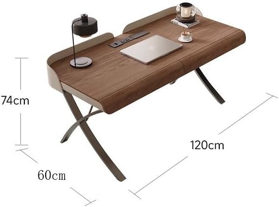 Desk Organizers Minimalist Desk Light Luxury Modern Living Room Wabi-sabi Style American Large Board Desk Home Study Desk Computer Desk Office Desk Standing Desk(120 * 60 * 74cm)