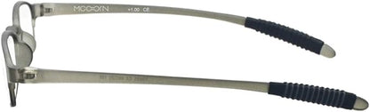 Grey Flexible Plastic 1.25 Diopters Reading Glasses,Lightweight Readers for Men and Women