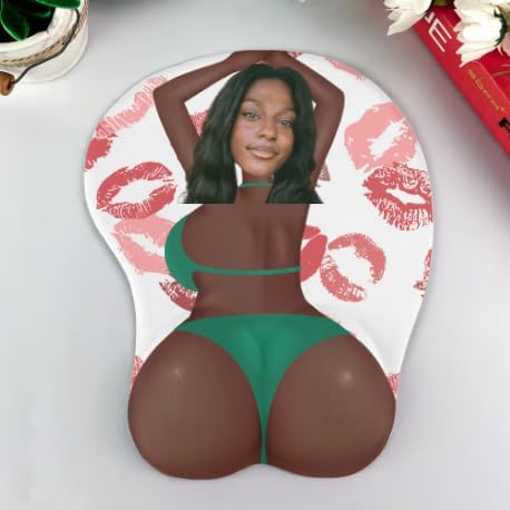 Custom Face Funny & Naughty Personalized Photo 3D Mouse Pad, Custom Face Sexy Body 3D Mouse Pads for Naughty Couple Funny Coworkers Troll, 3D Mouse Pads Adult Jokes Gifts for Couple Coworker Troll