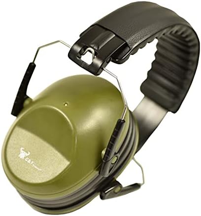Earmuff hearing protection with low profile passive folding design 26dB NRR and reduces up to 125dB