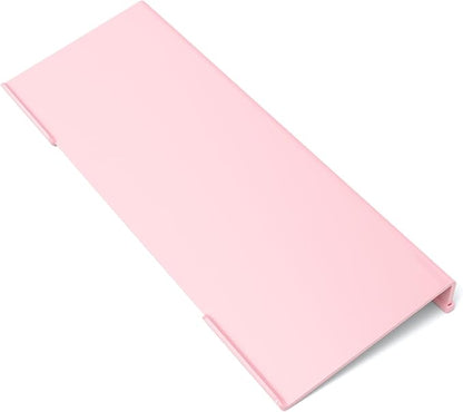 WINFFOR Comfortable Computer Keyboard Stand - Ergonomic Keyboard Riser Acrylic Tilted Keyboard Holder for Easy Typing&Working at Home Office - Fits All Keyboard Sizes - 17'' Wide (Lightpink)
