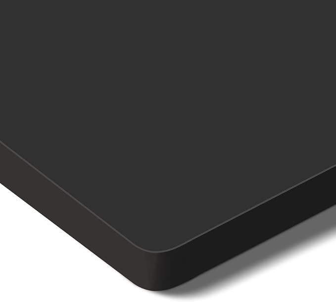 SANODESK Whole-Piece Particle Board Table Top for Standing Desk and Home Office Desk DIY, 60x24x1 Inch Black Desk Top