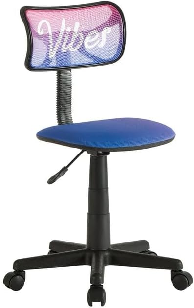 Urban Lifestyle Swivel Desk Chair, Vibes, Stylish and Compact Office Chair with Mesh Back, Swivel Function, Adjustable Height, and Cushioned Seat