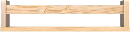 NATURE SUPPLIES Nursery Book Shelves, Set of 3 Floating Bookshelves for Wall for Nursery Decor & Playroom Decor, Bookshelf Kids, Baby Book Shelf Organizer (Natural Wood)