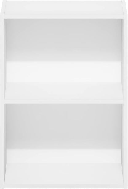 Furinno Luder Bookcase / Book / Storage, 2-Tier, White