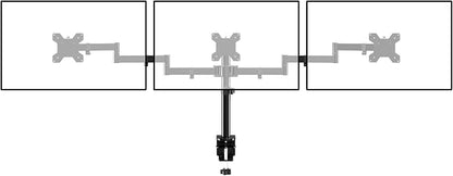 Suptek Triple LED LCD Monitor Desk Mount Heavy Duty Fully Adjustable Stand for 3 / Three Screens up to 27 inch (MD6463)