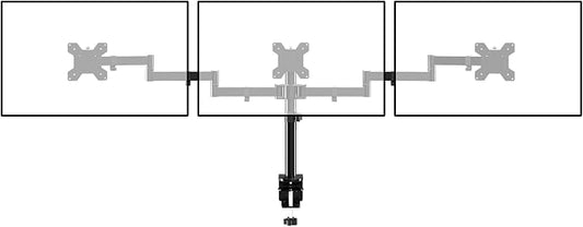Suptek Triple LED LCD Monitor Desk Mount Heavy Duty Fully Adjustable Stand for 3 / Three Screens up to 27 inch (MD6463)
