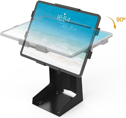 Tablet POS Stand with Printer Space All Metal Compatible with iPad 9.7-12.9 Inch Key Lock Universal Compatibility Anti Theft BSP101B