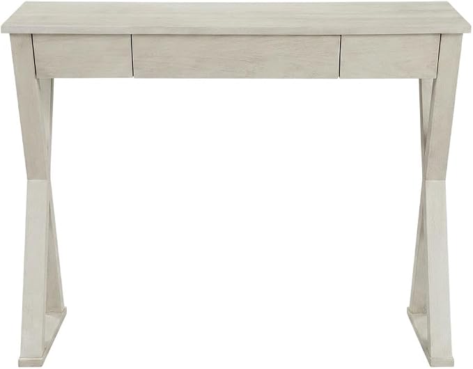 White Desk with Hutch, Stylish Workspace, Durable, Space-Saving, Ideal for Home and Professional Office Environments