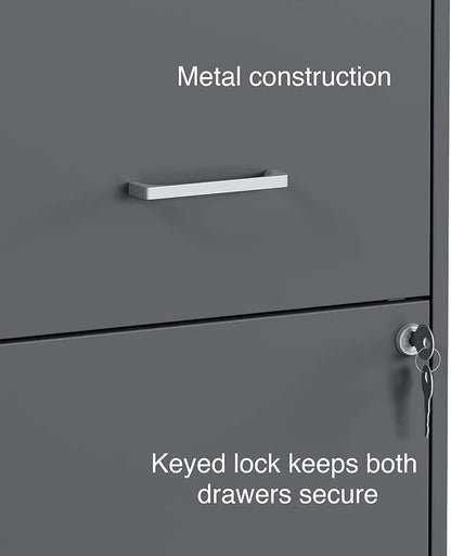 Staples Vertical File Cabinet for Letter/Legal Files, 2-Drawer