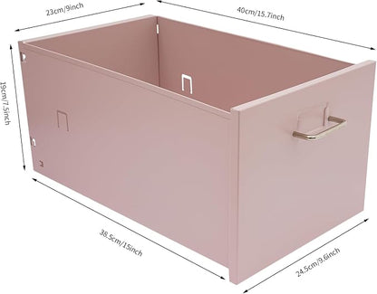 3 Drawers File Cabinet Locking Vertical File Cabinet Under Desk Small File Cabinet with Wheels for Home Office (Pink)