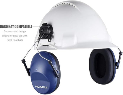 Noise Cancelling Helmet Attachable Ear Muffs Blocking Sound Reduction Ear Protection for Construction Site,Adaptors