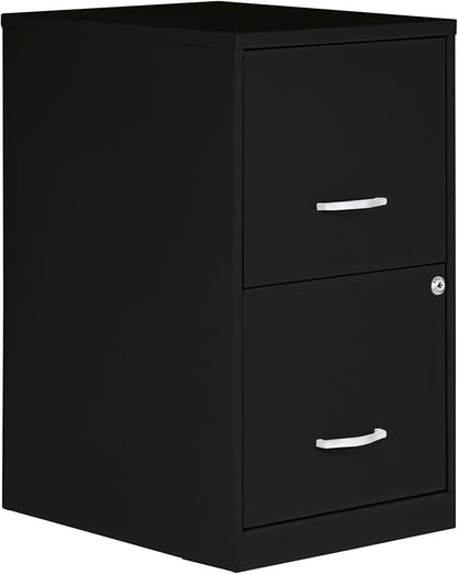 NuSparc 2 Drawer Locking Filing Cabinet | Pre-Assembled Steel Construction | Space-Saving Design is Perfect for Home and Small Office | Letter-Size | Assembled in North America