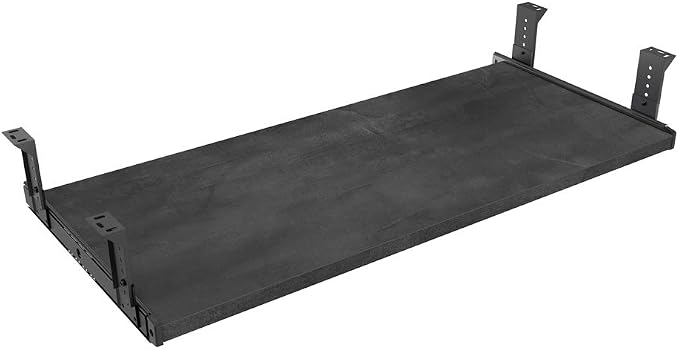 FRMSAET Furniture Accessories Office Product Suits Hardware 20/24/30 inches Keyboard Drawer Tray Wood Holder Under Desk Adjustable Height Platform. (30 inches,Black Rock)