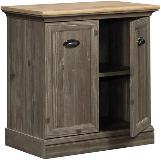 Sauder Sonnet Springs Engineered Wood Utility Stand in Pebble Pine Finish