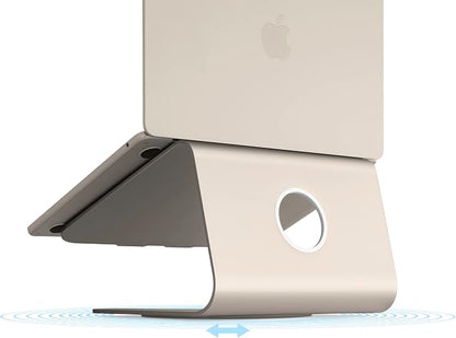 Rain Design mStand360 Laptop Stand with Swivel Base, Starlight (10093)