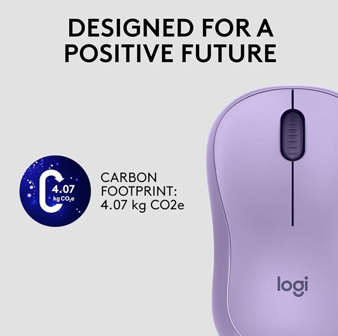 Logitech Silent Wireless Mouse, Purple (Renewed)