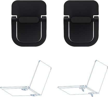 2pcs Keyboard Stands, Mini Laptop Stand for Desk, Portable Laptop Stand Compatible with MacBook Air Pro, Dell XPS, Lenovo, HP More. (Black)