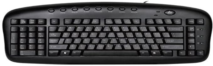 Ergonomic Left Handed Keyboard for Business / Accounting - 8 Multimedia Hotkeys - Eliminates RSI and Carpal Tunnel - Patented Natural_A Keycaps to Reduce Back and Shoulder Strain to Improve Posture