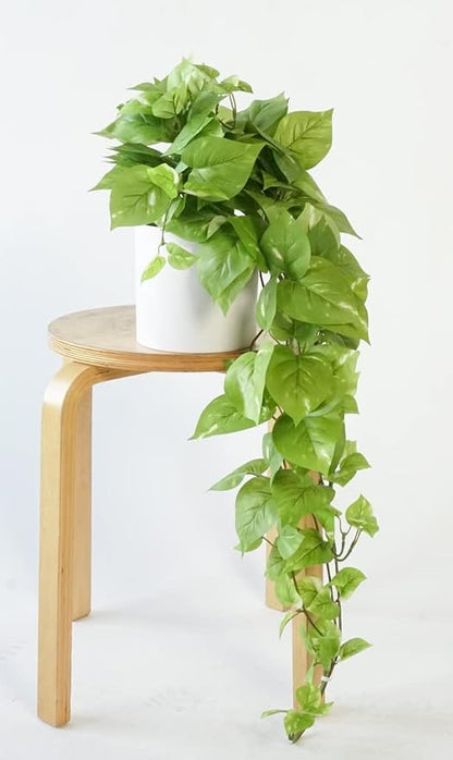 Retrograde 32" Realistic Fake Pothos Ivy Plant for Home Decor Indoor Silk Artificial Plant Large (Light Green)