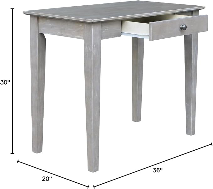 International Concepts Writing Desk, Washed Gray Taupe