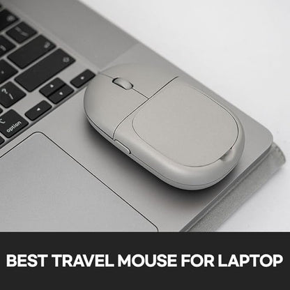 Magnito – Magnetic Wireless Bluetooth Mouse for MacBook, iPad, Laptop, Windows, Chrome OS, Linux – Compact & Portable, Slim, Lightweight, Quiet Clicks – The Best Travel Mouse (Space Gray)
