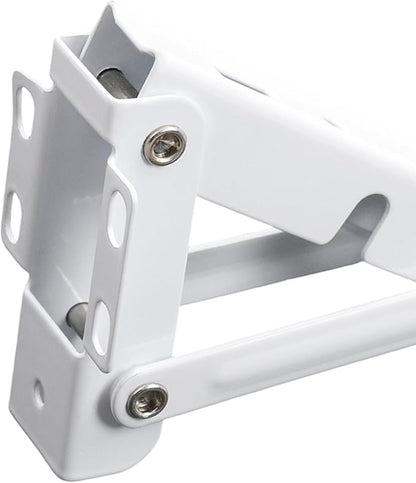 2PCS White Desk Keyboard Tray Support Adjustable Desktop Extension Length 190mm Wrist Support with Screws for Sit Stand Desks