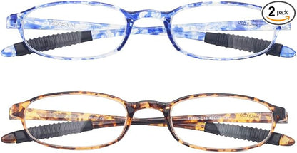 Lightweight Reading Glasses,Flexible(Memory Plastic) Readers,Unbreakable reading for Men and Women