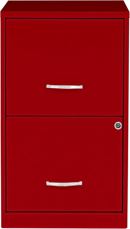 NuSparc 2 Drawer Locking Filing Cabinet | Pre-Assembled Steel Construction | Space-Saving Design is Perfect for Home and Small Office | Letter-Size | Assembled in North America