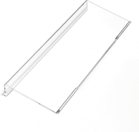 Computer Keyboard Stand Holder - Ergonomic Acrylic Keyboard Stand for Desktop Comfortable Keyboard Tray Riser with Silicone Anti-Slip Strip for Home School Office Desk Accessory, Clear