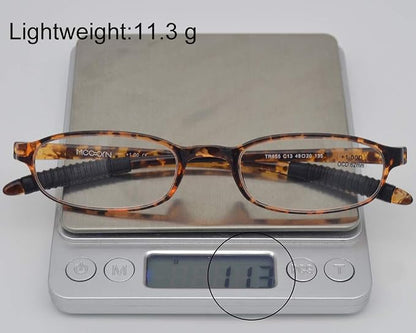Lightweight Reading Glasses,Flexible(Memory Plastic) Readers,Unbreakable reading for Men and Women