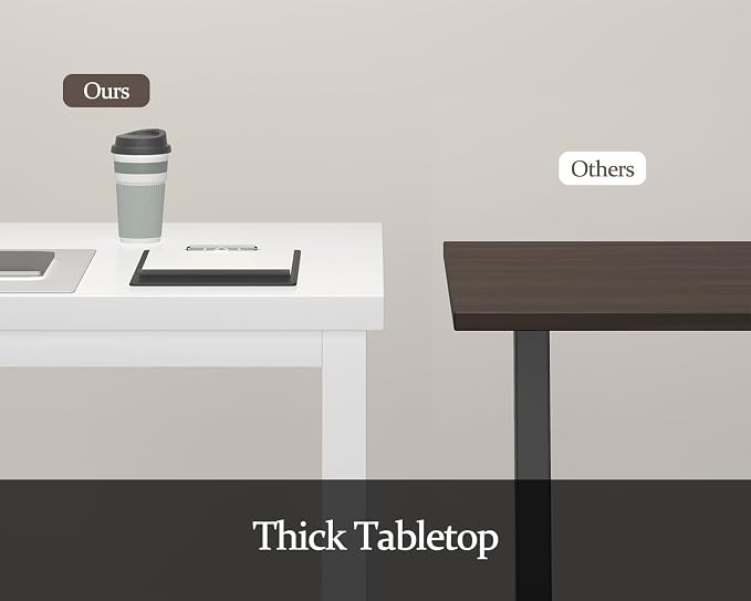 78.7 Inch Large Computer Desk, Modern Table with Thick Tabletop, Spacious Gaming Desk for 2 People, Study Writing Workstation for Home Office, Work from Home, White