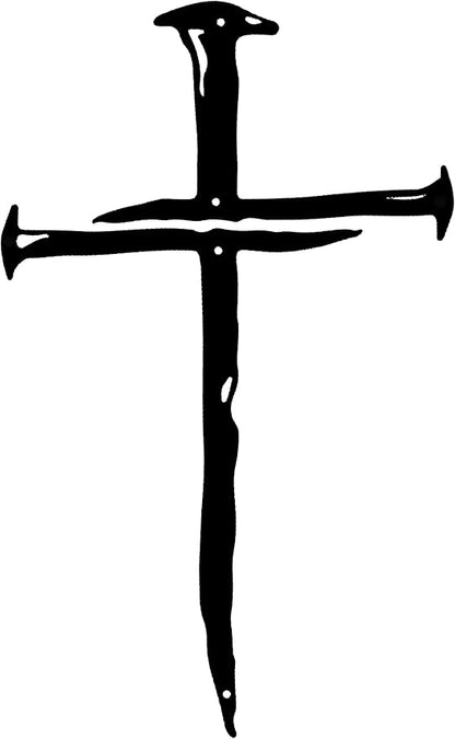 RESACO Wall Cross Jesus Crosses Wall Decor Religious Metal Wall Art Minimalist Decorations for Church Home Office Baptism Decor Gift for a Christian