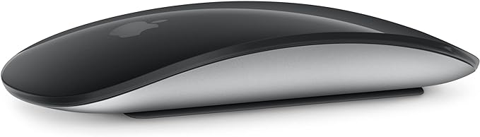Apple Magic Mouse  (Wireless, Rechargable) - Black Multi-Touch Surface (Renewed)