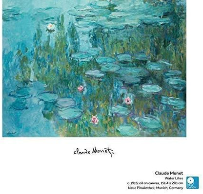 Water Lilies Monet Mouse Pad, Claude Monet Canvas Art Painting Neoprene Handmade Computer Mousepad, Home Office Gift