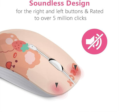 JUHOO Wireless Mouse with Nano Receiver for PC, Laptop, Notebook, Computer, MacBook, Less Noise, Portable Mobile Optical Mice