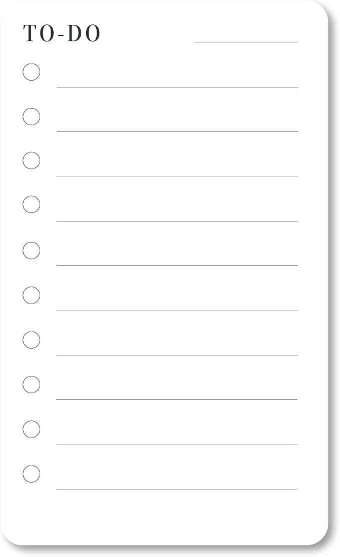Minimalist To-Do List Cards – Double-Sided Task Cards, 250 GSM Cardstock (2 Pack, 60 Cards Total)