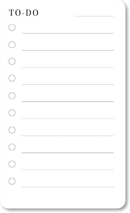 Minimalist To-Do List Cards – Double-Sided Task Cards, 250 GSM Cardstock (2 Pack, 60 Cards Total)