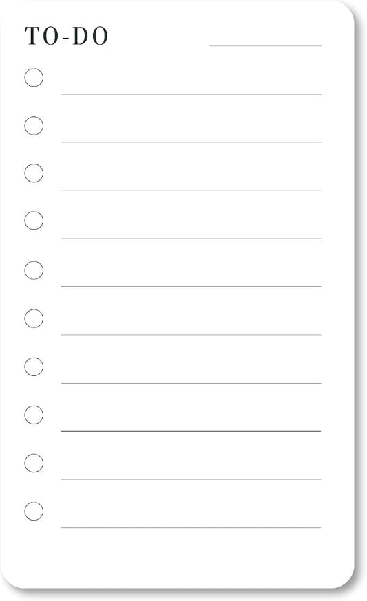 Minimalist To-Do List Cards – Double-Sided Task Cards, 250 GSM Cardstock (2 Pack, 60 Cards Total)