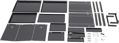3-Drawer Vertical File Cabinet, 11*16*18.3in Rolling File Cabinet, Mobile Organizer Storage Cabinet with Lock, Office Filing Storage Cabinet Under Desk fits A4 Size, for Home Office (Black)