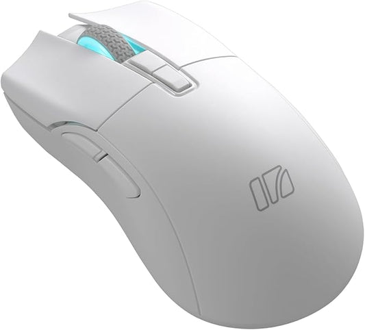 i-rocks iRocks IRM31R RGB Backlight, Wireless Lightweight Gaming Mouse, Tri-Mode Connection, Kailh GM8.0 Mouse Switches, Advanced PixArt PAW3395 Optical Sensor, Resolution Up to 26,000 DPI - White