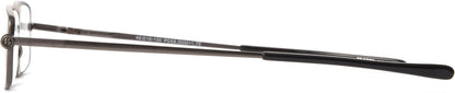 Foster Grant Gavin Fold Flat Rectangular Reading Glasses, Gunmetal/Transparent, 48 mm + 3