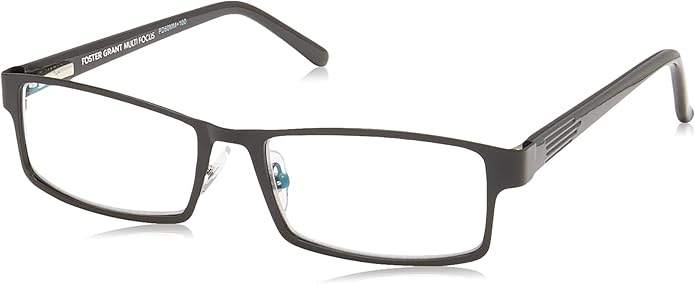 Foster Grant mens Sawyer Multifocus Reading Glasses Rectangular Reading Glasses