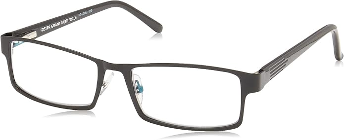 Foster Grant mens Sawyer Multifocus Reading Glasses Rectangular Reading Glasses