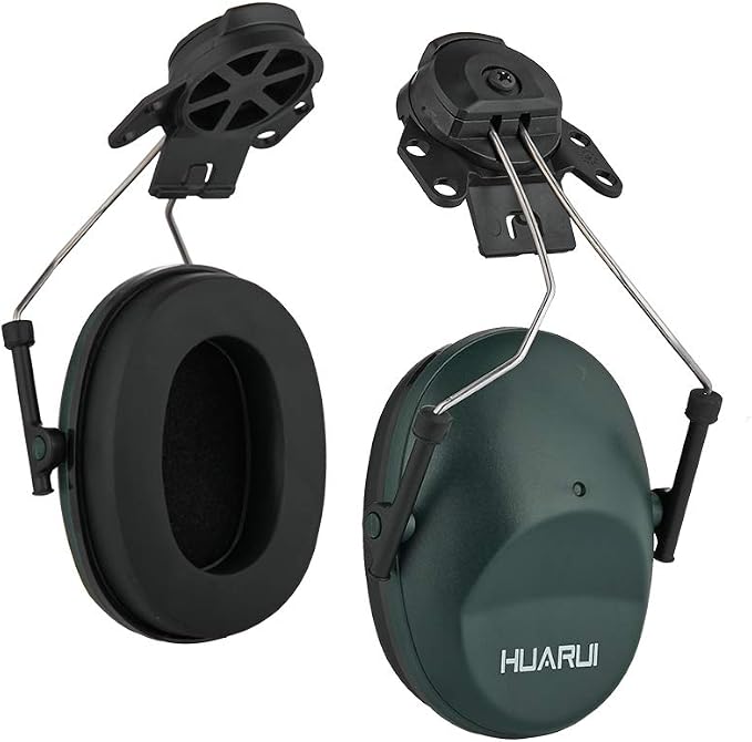 Noise Cancelling Helmet Attachable Ear Muffs Blocking Sound Reduction Ear Protection for Construction Site,Adaptors