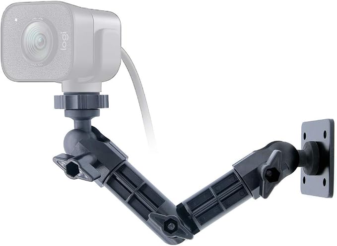 Brio Webcam Mount, Wall Stand Holder Compatible with Logitech C920x C925e C922x C920 C930e C615 Brio StreamCam MX-Brio 4K Webcams